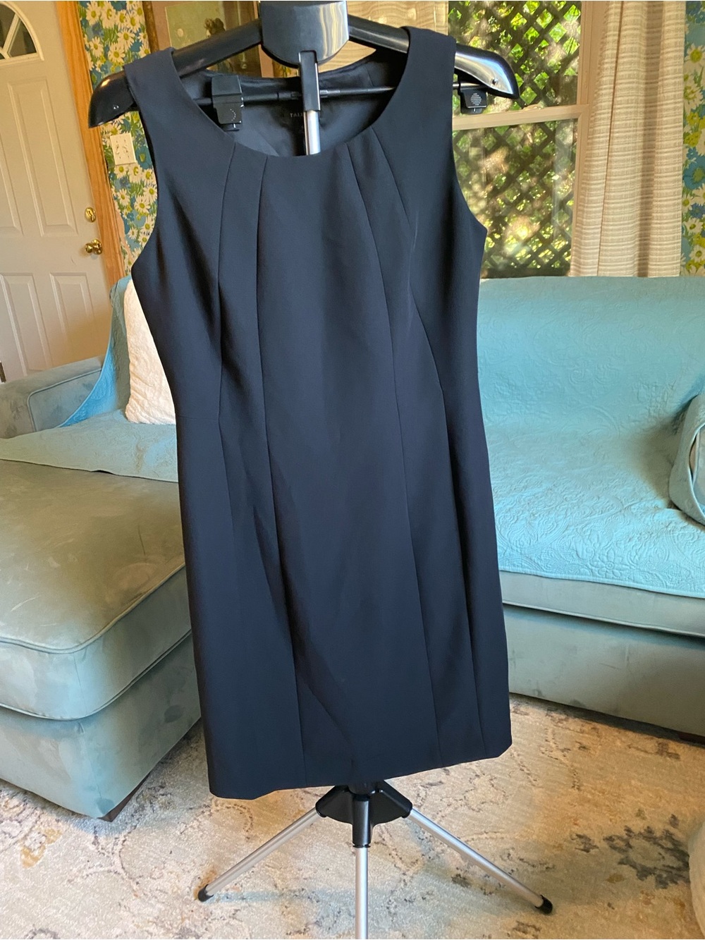 Talbots Black Sleeveless Sheath Dress